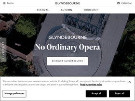 'glyndebourne.com' screenshot