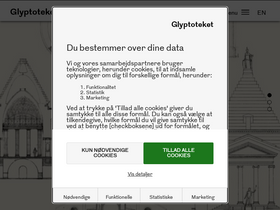 'glyptoteket.dk' screenshot