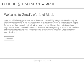 'gnoosic.com' screenshot