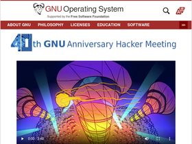'gnu.org' screenshot