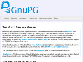 'gnupg.org' screenshot