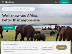 'go2africa.com' screenshot