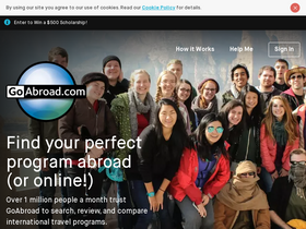 'goabroad.com' screenshot