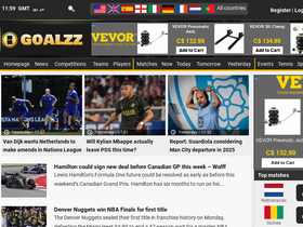 'goalzz.com' screenshot