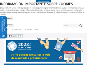 'gobiernodecanarias.org' screenshot