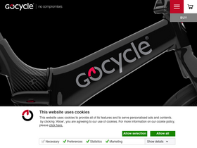 'gocycle.com' screenshot