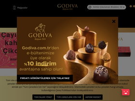 'godiva.com.tr' screenshot