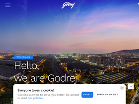 'godrej.com' screenshot