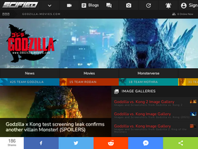 'godzilla-movies.com' screenshot
