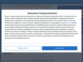 'godzinyotwarcia24.pl' screenshot