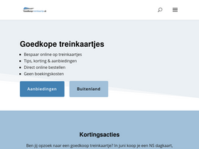 'goedkoop-treinkaartje.nl' screenshot