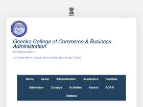 'goenkacollege.net' screenshot