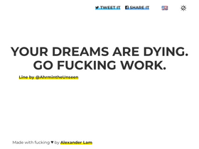 'gofuckingwork.com' screenshot