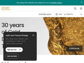 'gold.org' screenshot