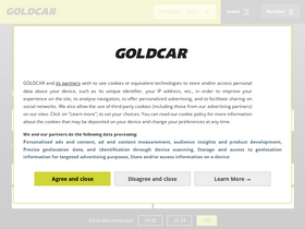 'goldcar.es' screenshot