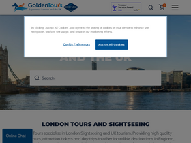 'goldentours.com' screenshot