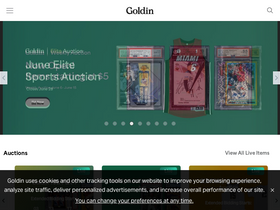 'goldinauctions.com' screenshot
