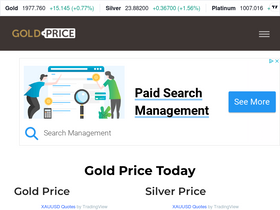 'goldprice.com' screenshot