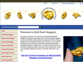 'goldrushnuggets.com' screenshot