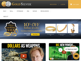 'goldsilver.com' screenshot