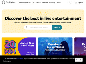 'goldstar.com' screenshot