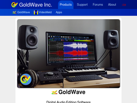 'goldwave.com' screenshot