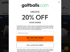 'golfballs.com' screenshot