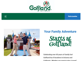 'golfland.com' screenshot