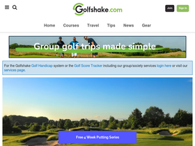 'golfshake.com' screenshot