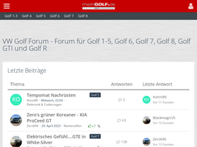 'golfv.de' screenshot