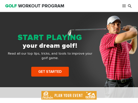'golfworkoutprogram.com' screenshot