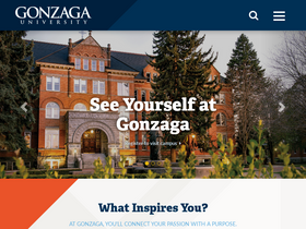 'gonzaga.edu' screenshot
