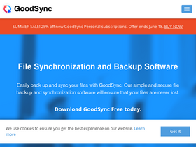 'goodsync.com' screenshot