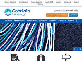 'goodwin.edu' screenshot