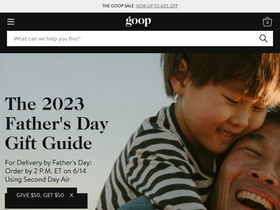 'goop.com' screenshot