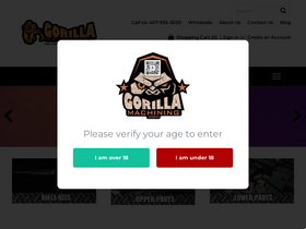 'gorillamachining.com' screenshot