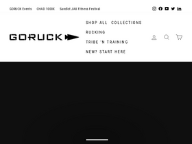 'goruck.com' screenshot
