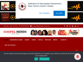 'gospelminds.com' screenshot