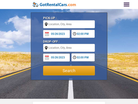 'gotrentalcars.com' screenshot