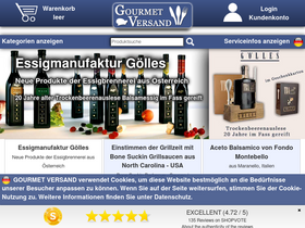 'gourmet-versand.com' screenshot