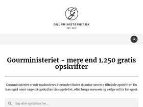 'gourministeriet.dk' screenshot