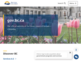 'gov.bc.ca' screenshot