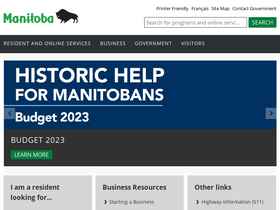 'gov.mb.ca' screenshot