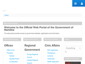 'meft.gov.na' screenshot
