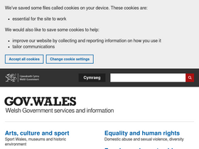 'gov.wales' screenshot