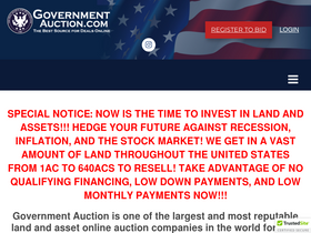 'governmentauction.com' screenshot