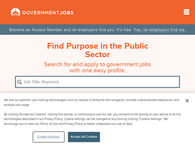 'governmentjobs.com' screenshot