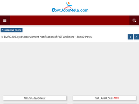 'govtjobsmela.com' screenshot