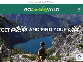 'gowanderwild.com' screenshot