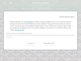'goyard.com' screenshot